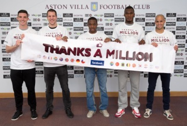 Aston Villa świętuje milion