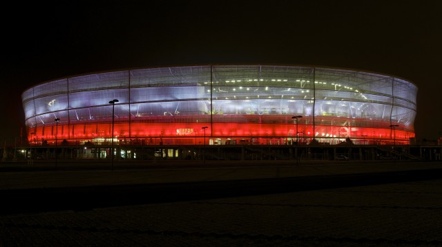 Stadion Wrocław największą flagą