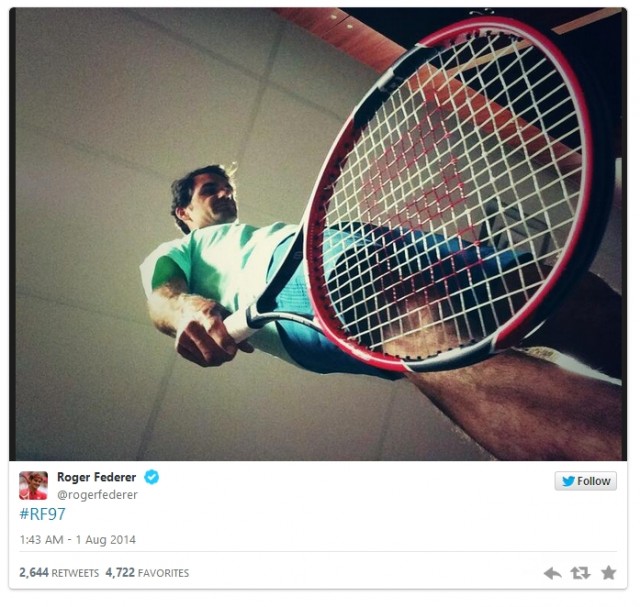 Federer zaprezentował rakietę