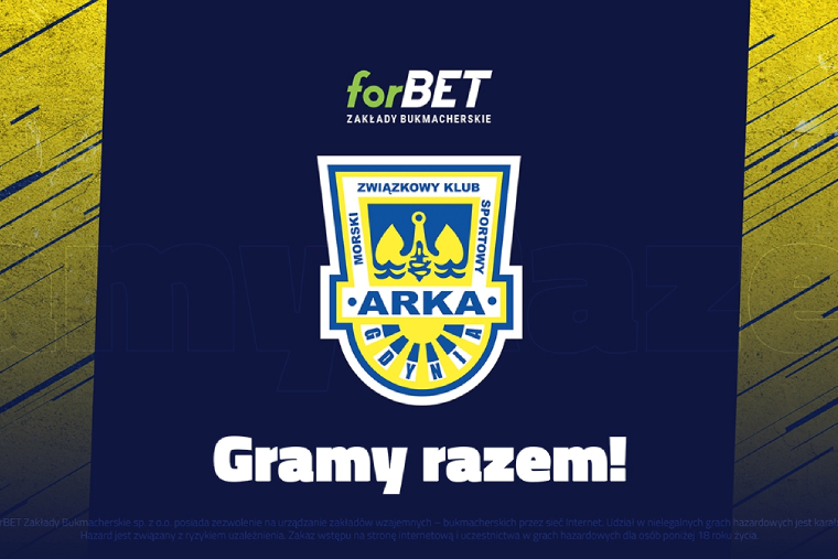 forBET sponsorem głównym Arki Gdynia