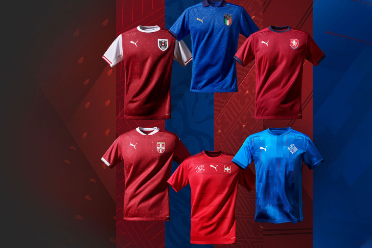 Puma zaprezentowała stroje 6 reprezentacji na Euro 2021