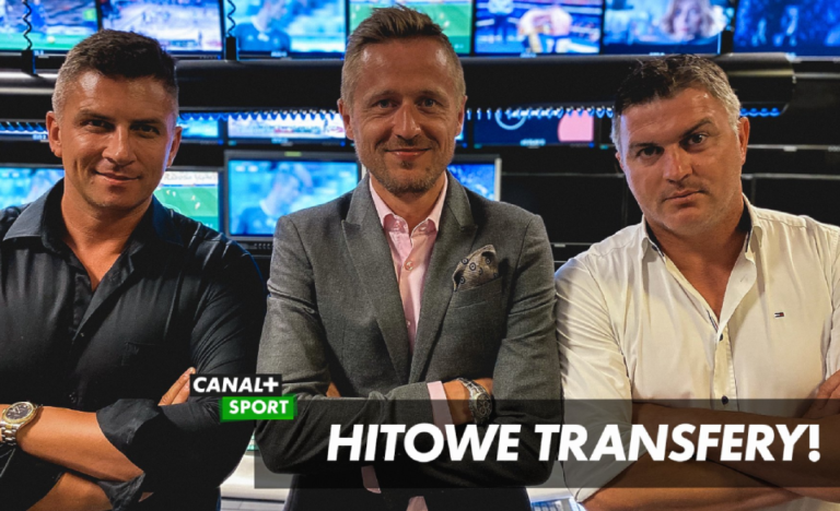 Mateusz Borek i Michał Żewłakow w Canal+ Sport