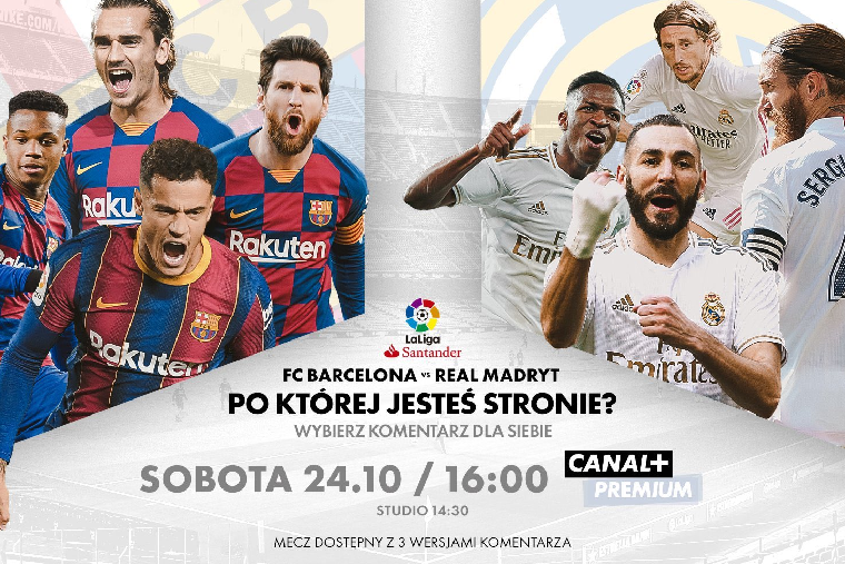 Canal+ z możliwością wyboru komentarza na El Clasico