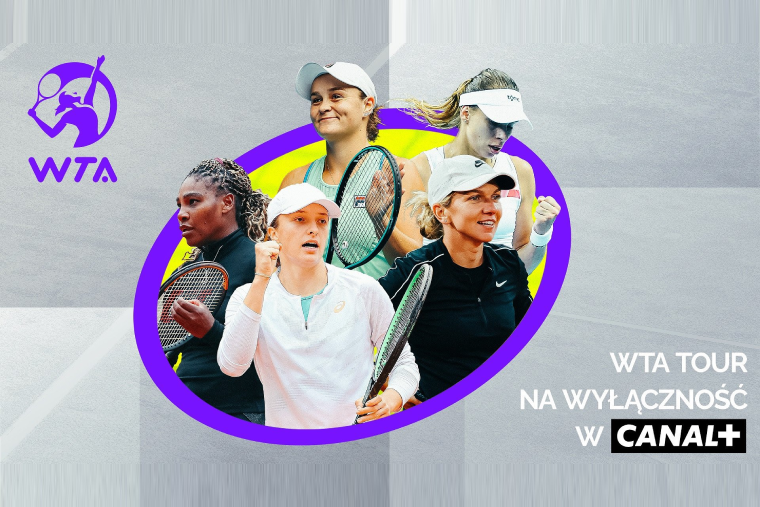 Transmisje tenisowego cyklu WTA w CANAL+