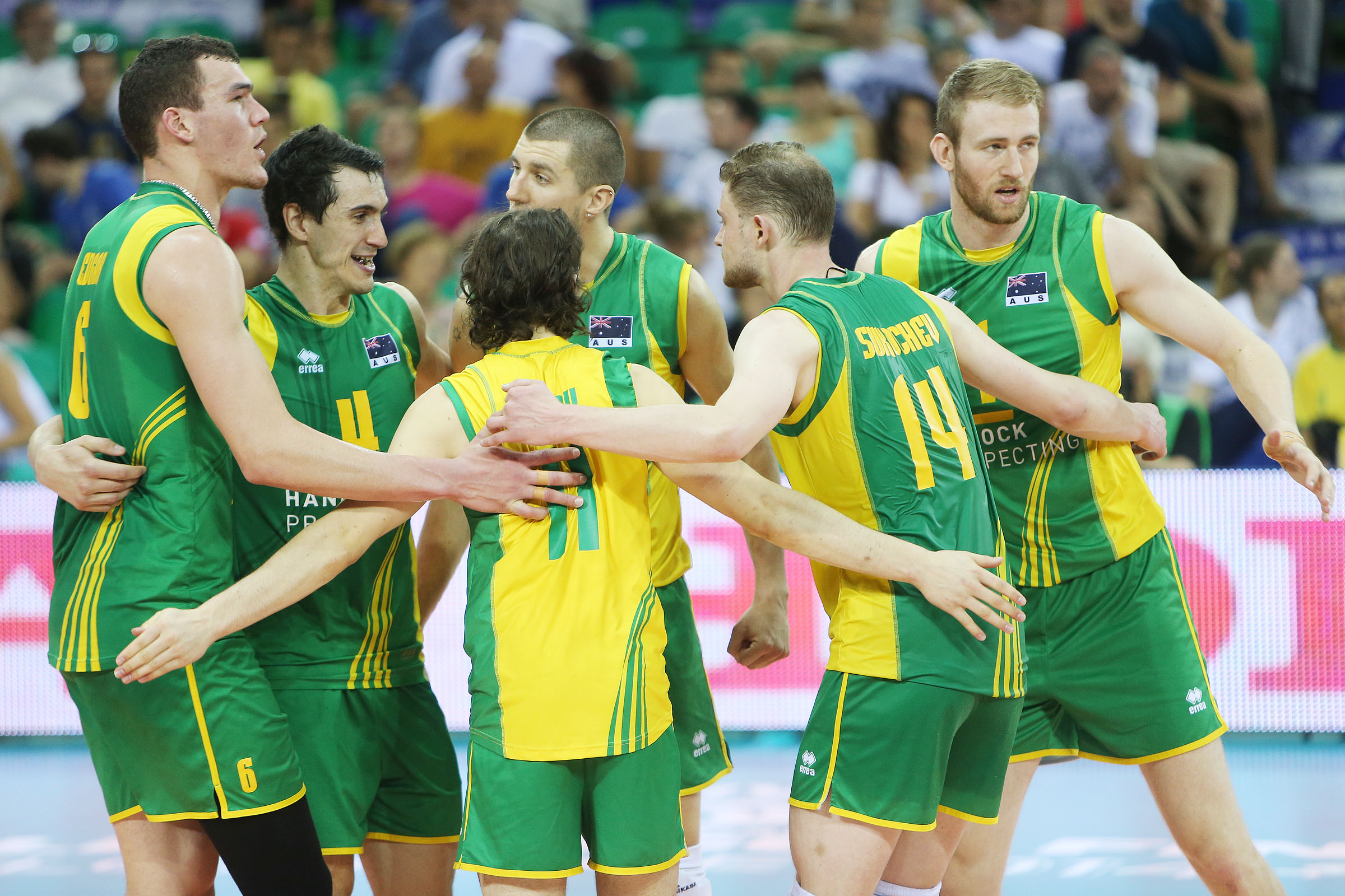 Australia players celebrate