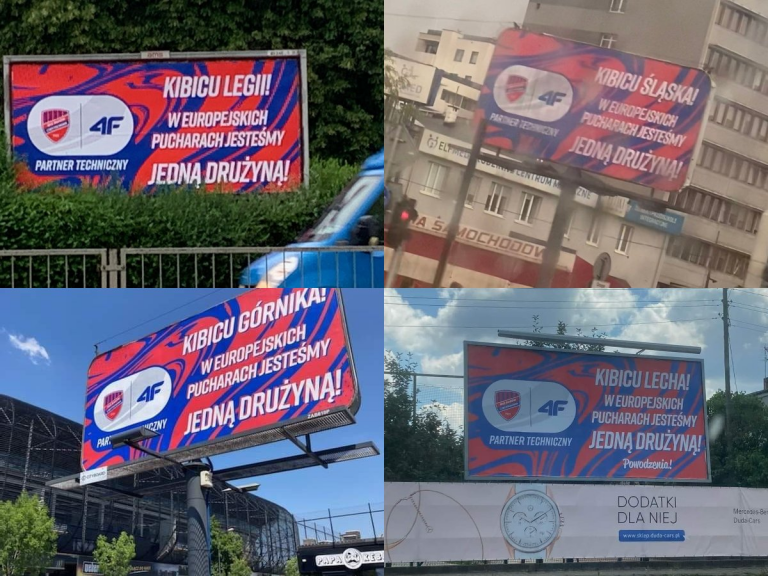 Raków Częstochowa ruszył z akcją billboardową. Nie wszystkim się to spodobało