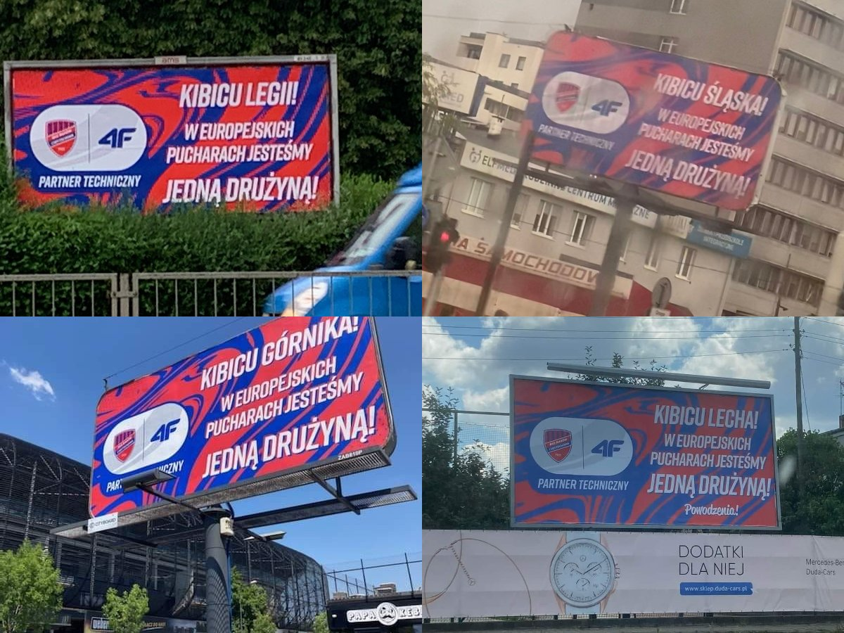 Raków Częstochowa ruszył z akcją billboardową. Nie wszystkim się to spodobało