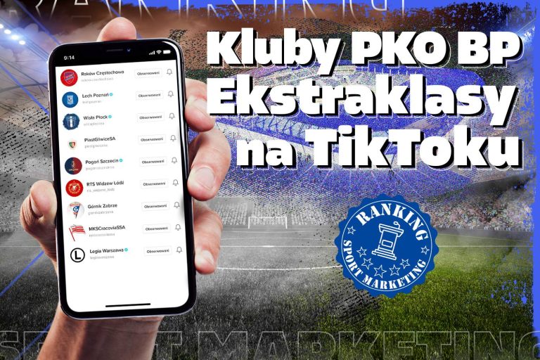 Ranking profili klubów PKO BP Ekstraklasy na TikToku