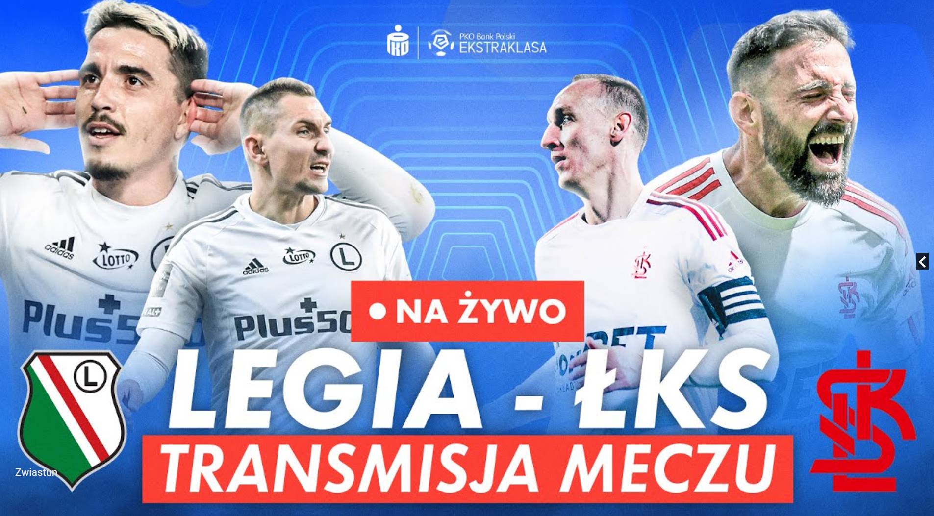 Mecz Legia – ŁKS będzie można obejrzeć na YT Canal+.