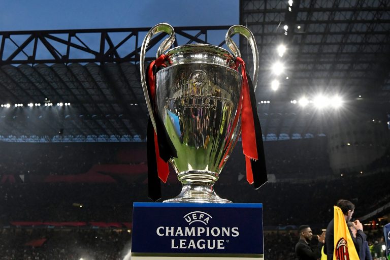 The Champions League trophy is seen during the Uefa Champions League football match between AC Milan and FC Internazionale at San Siro stadium in Milan (Italy), May 10th 2023./Sipa USA *** No Sales in Italy ***
2023.05.10 Mediolan
pilka nozna liga mistrzow widok ilustracja zdjecie ilustracyjne zdjecia stockowe   puchar trofeum
AC Milan - Inter Mediolan
Foto Andrea Staccioli / Insidefoto/SIPA USA/PressFocus

!!! POLAND ONLY !!!