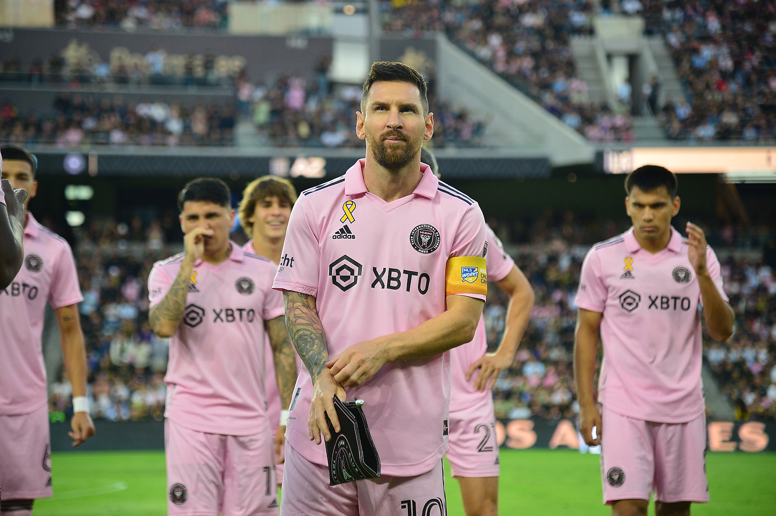 Sep 3, 2023; Los Angeles, California, USA; Inter Miami forward Lionel Messi (10) before playing against Los Angeles FC at BMO Stadium. Mandatory Credit: Gary A. Vasquez-USA TODAY Sports/Sipa USA
2023.09.03 Los Angeles
pilka nozna amerykanska liga MLS
MLS: Inter Miami CF at Los Angeles FC
Foto Gary A. Vasquez-USA TODAY Sports/SIPA USA/PressFocus

!!! POLAND ONLY !!!