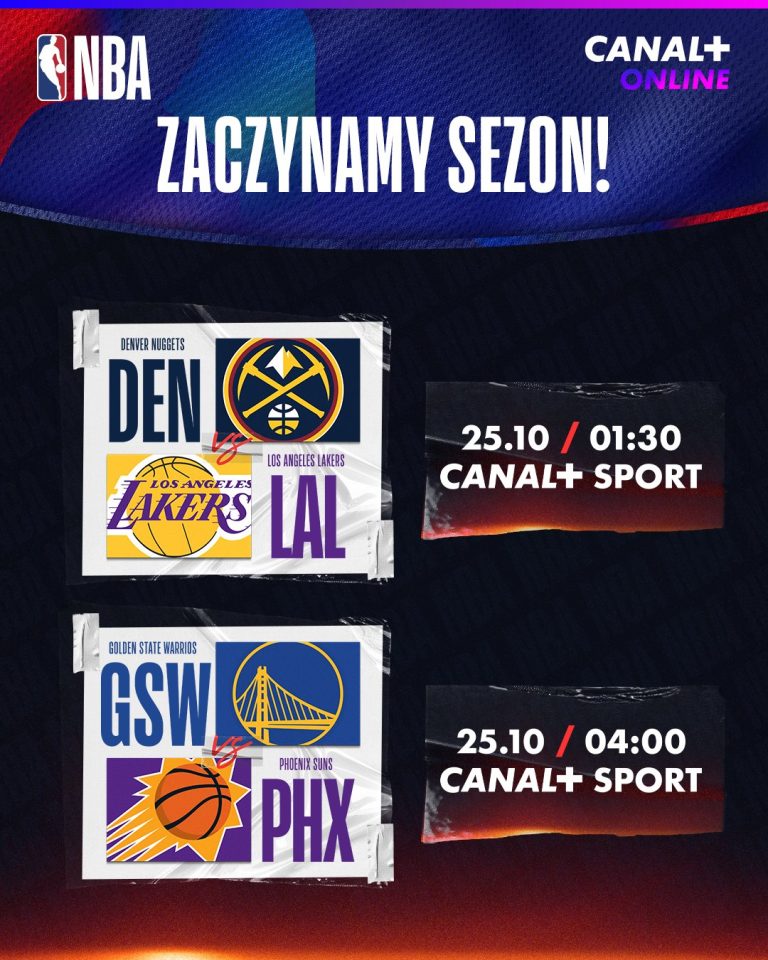 Rusza nowy sezon NBA. Transmisja w Canal+ i Canal+ Online 
