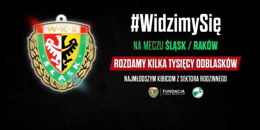 Śląsk Wrocław rozda odblaski kibicom