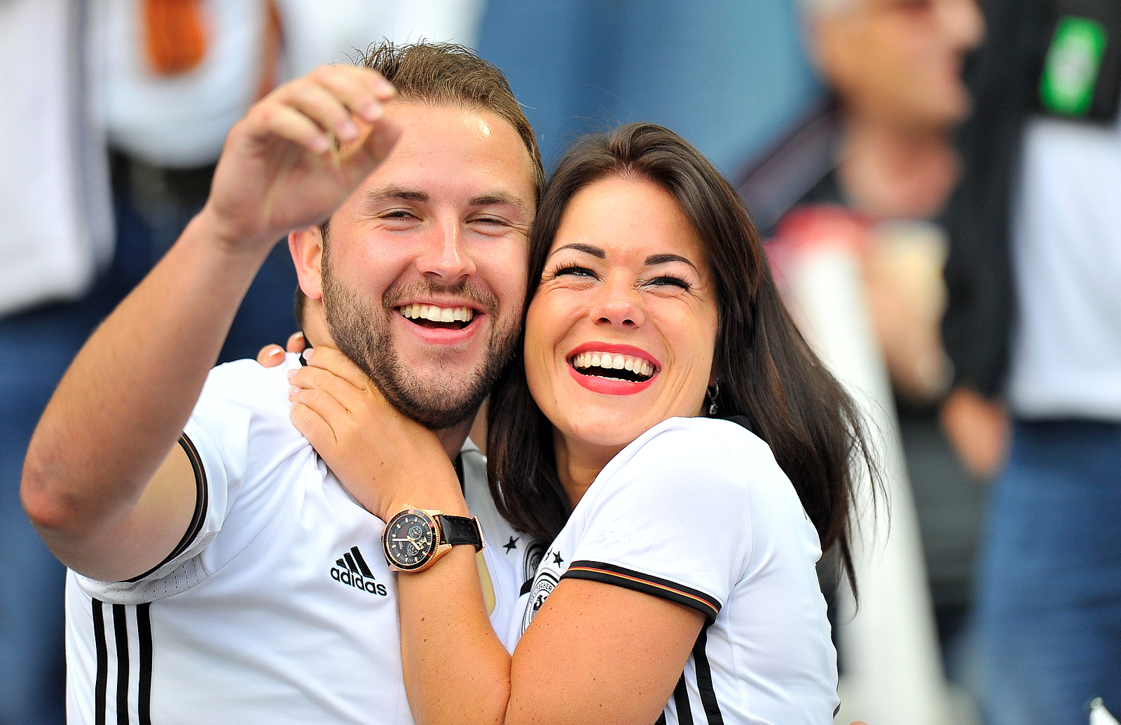 2016.06.16 Saint-Denis
Pilka nozna Euro 2016
mecz grupy C Polska - Niemcy
N/z Kibice reprezentacji Niemiec Germany
Foto Norbert Barczyk / PressFocus

2016.06.16 Saint-Denis
Football UEFA Euro 2016 group C game between Poland and Germany
Kibice reprezentacji Niemiec Germany
Credit: Norbert Barczyk / PressFocus