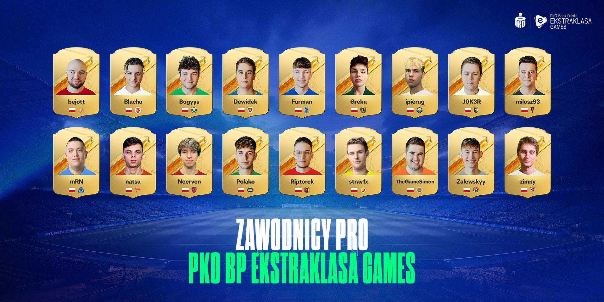 Kto zagra w PKO BP Ekstraklasa Games Pro? Jest kilka niespodzianek!