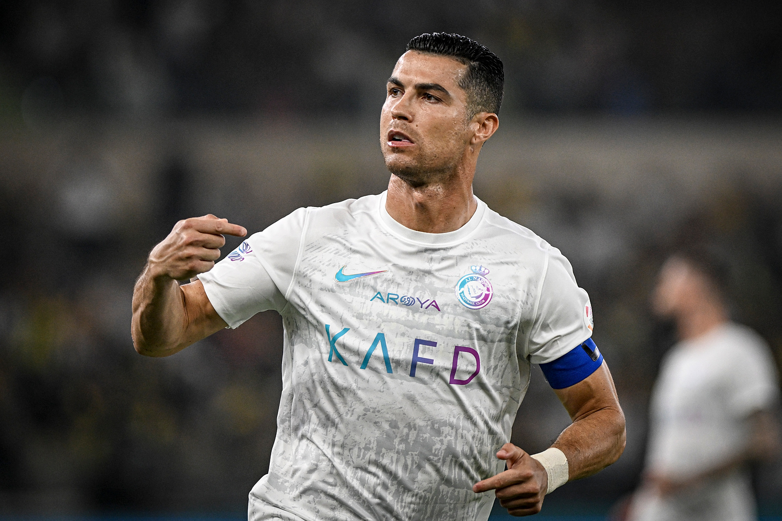 Cristiano Ronaldo of Al-Nassr celebrates after scoring a goal during the Roshn Saudi League 2023 - Al Ittihad v Al-Nassr at Prince Abdullah Al-Faisal Sports City in Jeddah, Saudi Arabia.  (Alexandre Neto / SPP) (Photo by Alexandre Neto / SPP/Sipa USA)
2023.12.26 Jeddah Arabia Saudyjska
pilka nozna liga arabis saudyjskiej
Al Ittihad - Al-Nassr
Foto Alexandre Neto / SPP/SIPA USA/PressFocus

!!! POLAND ONLY !!!