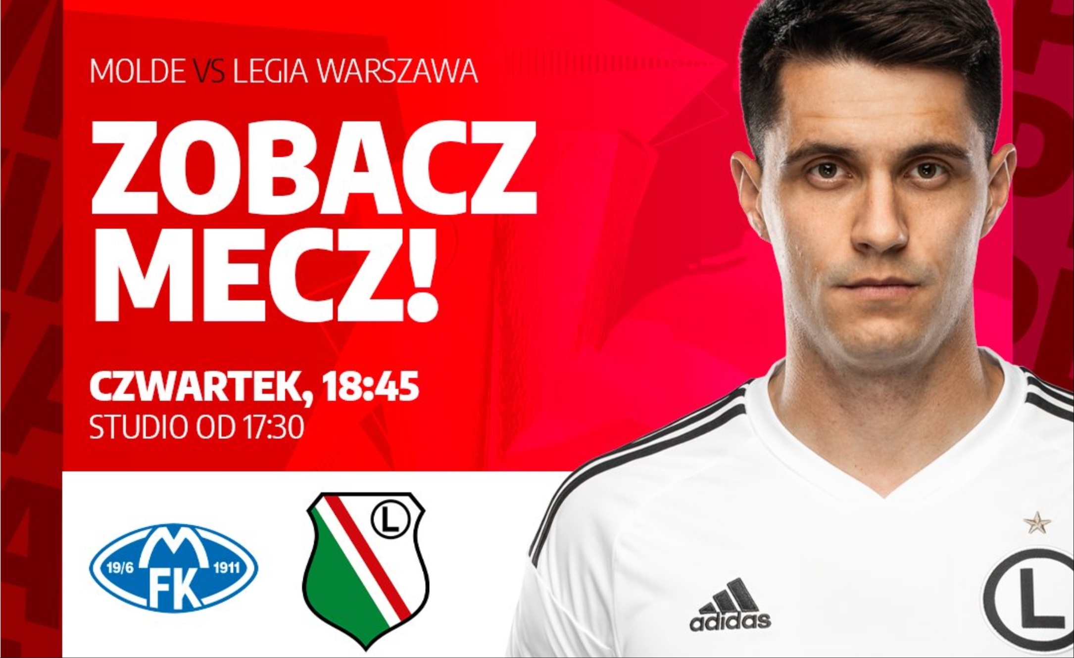 Legia w czwartek zagra z norweskim Molde