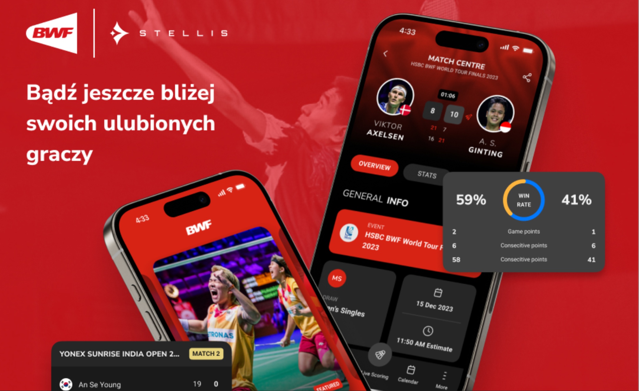 Stellis współpracuje ze Światową Federacją Badmintona (BWF) w celu wprowadzenia ulepszonej aplikacji mobilnej Badminton4U