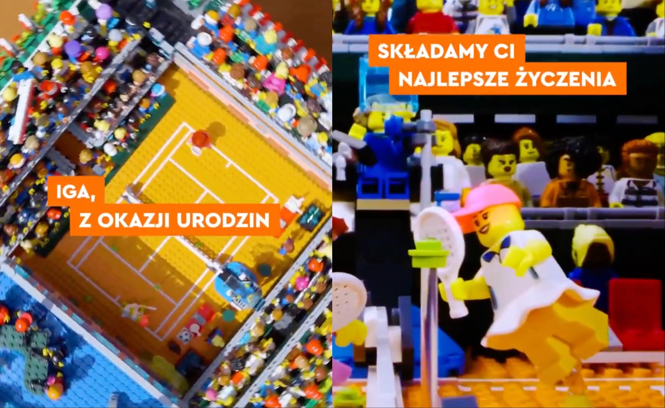 Lego przygotowało specjalny filmik dla Igi Świątek