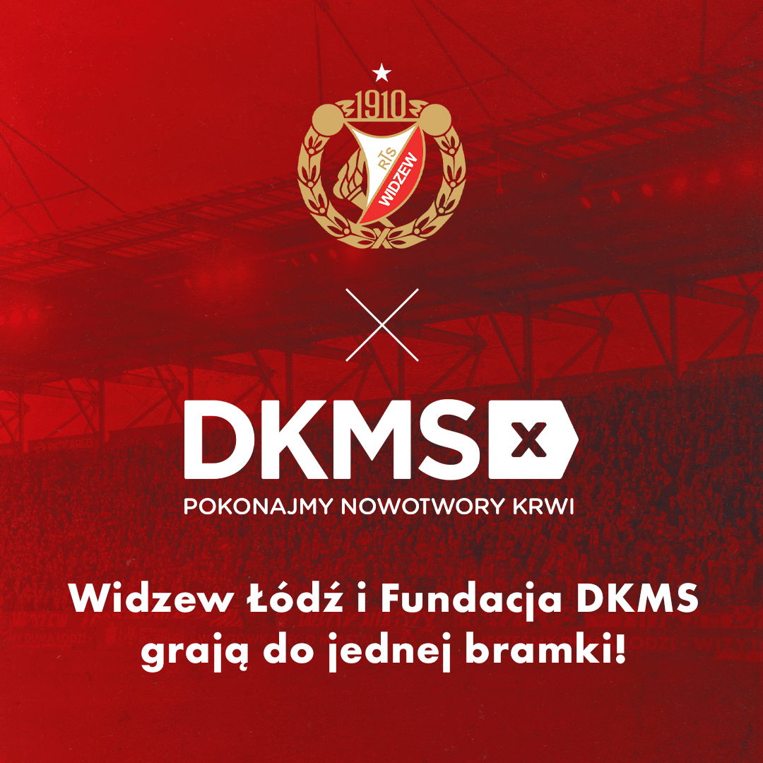 Fundacja DKMS i Widzew Łódź grają do jednej bramki