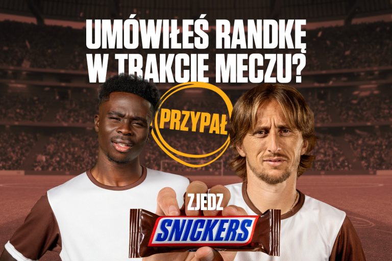 Luka Modrić i Bukayo Saka w kampanii Snickersa