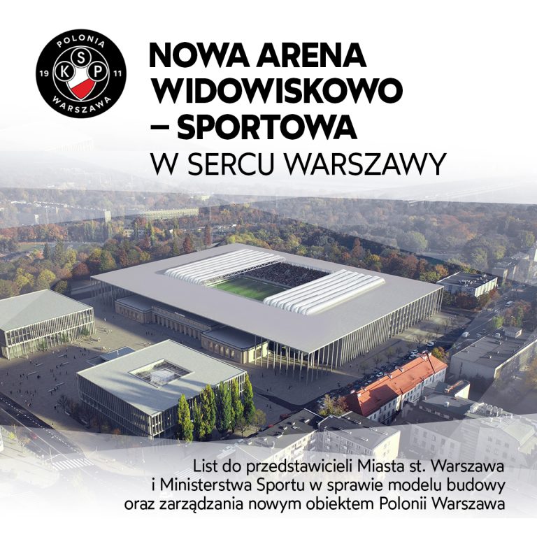 List w sprawie modelu budowy i zarządzania obiektem Polonii Warszawa