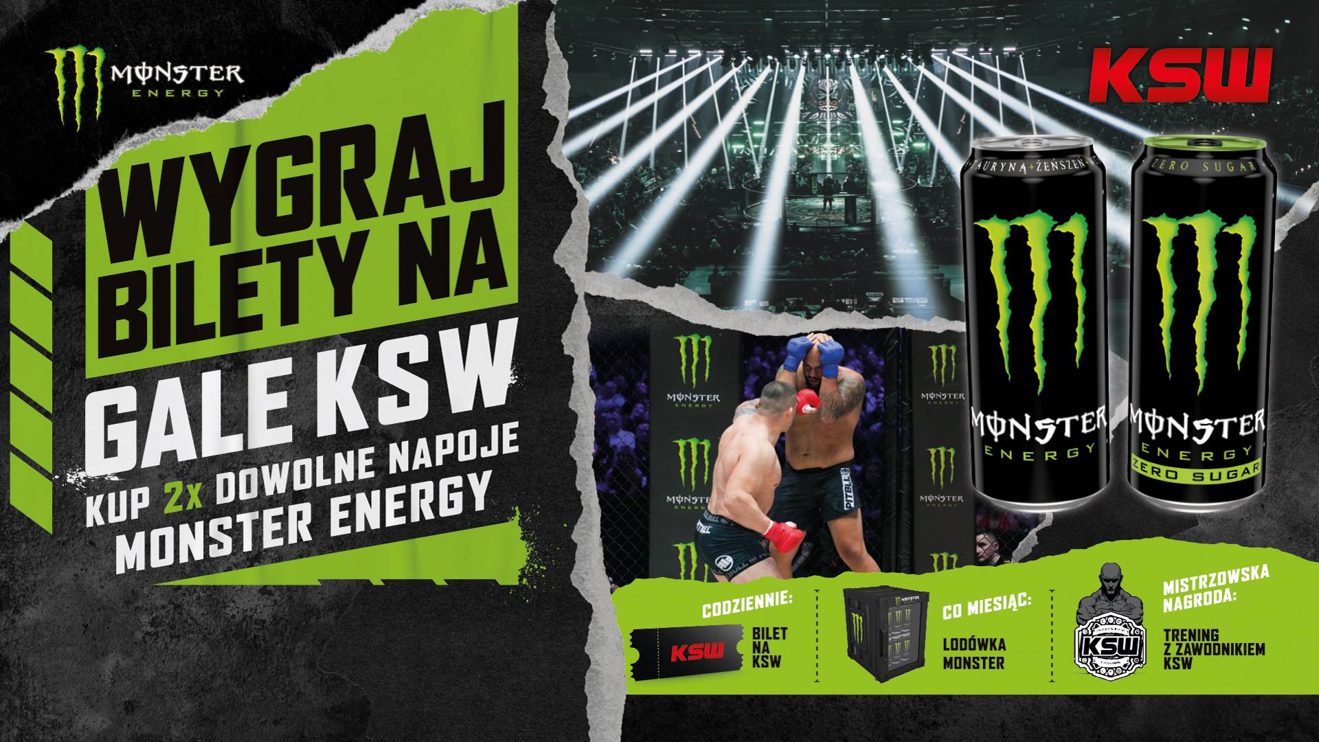 Loteria Monster Energy i KSW. Do wygrania wyjątkowe nagrody