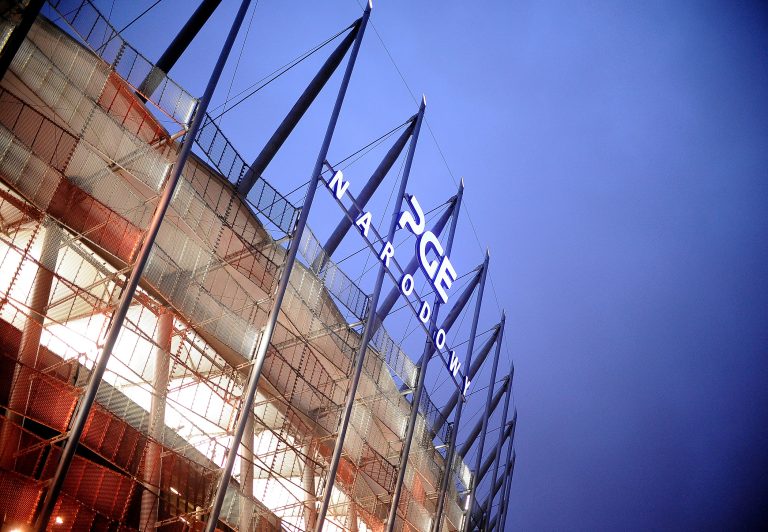 2016.10.08 Warszawa 
Pilka Nozna Reprezentacja kwalifikacje mistrzostw swiata Rosja 2018
Polska - Dania
N/z PGE Narodowy stadion logo, napis, neon
Foto Rafal Rusek / PressFocus

2016.10.08 Warszawa 
Football Representation qualifications 
World Championship Russia 2018
Poland - Denmark
PGE Narodowy stadion logo, napis, neon
Credit: Rafal Rusek / PressFocus