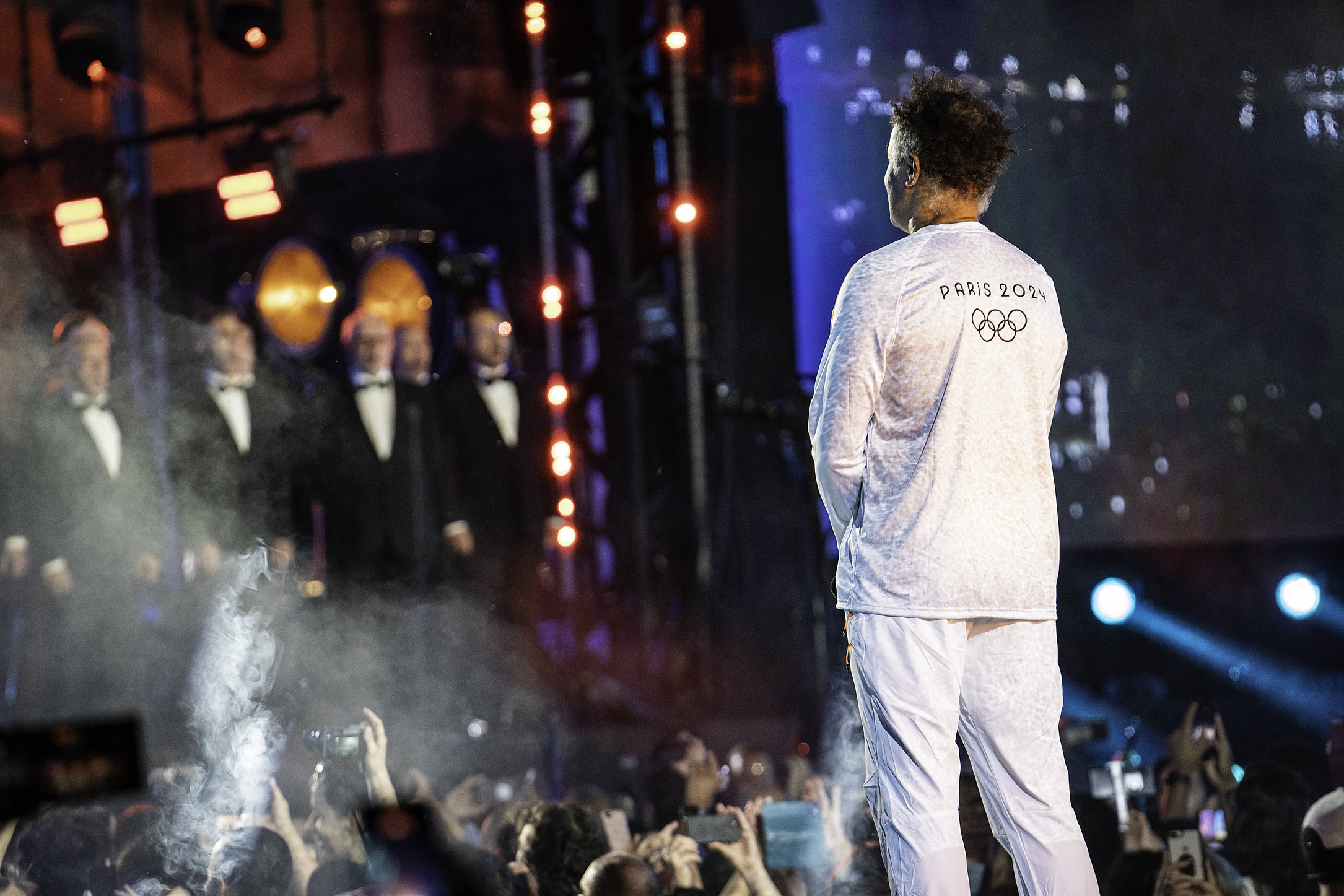 French former tennis player Yannick Noah during an event part of the Olympic Torch Relay at the City Hall in Paris on July 14, 2024, ahead of the upcoming Paris 2024 Olympic and Paralympic Games. //CEZARDGABRIELLE_GC_flammeolympiquehdv_40/Credit:Gabrielle CEZARD/SIPA/2407150046

14.07.2024 PARIS
Igrzyska Olimpijskie
Sztafeta ze zniczem olimpijskim
Foto Gabrielle CEZARD/SIPA / Sipa / PressFocus 
POLAND ONLY!!