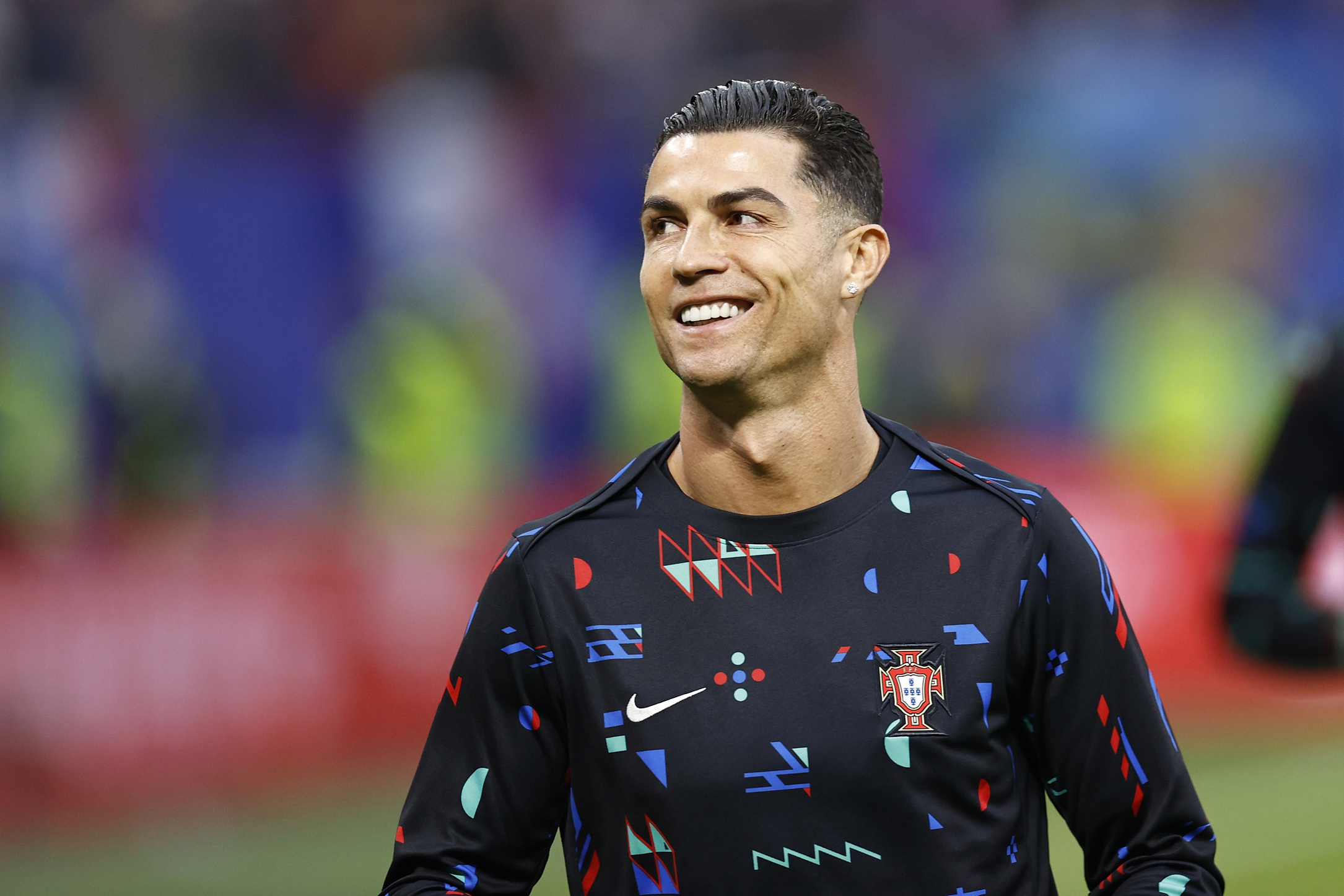 7/5/2024 - HAMBURG - Cristiano Ronaldo of Portugal ahead of the UEFA EURO 2024 quarter-final match between Portugal and France at Volksparkstadion on July 5, 2024 in Hamburg, Germany. ANP | Hollandse Hoogte | MAURICE VAN STEEN /ANP/Sipa USA
2024.07.05 Hamburg
pilka nozna Mistrzostwa Europy UEFA Euro 2024 
Portugalia - Francja
Foto ANP/SIPA USA/PressFocus

!!! POLAND ONLY !!!