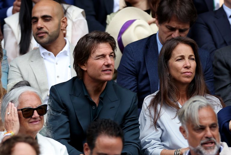 (240714) -- LONDON, July 14, 2024 (Xinhua) -- Tom Cruise (C) is seen in the stands during the women&#039;s singles final between Barbora Krejcikova of Czech Republic and Jasmine Paolini of Italy at Wimbledon tennis Championship in London, Britain, July 13, 2024. (Xinhua/Li Ying)
2024.07.13 Londyn
tenis ziemny , wielkoszlemowy turniej tenisowy
Wimbledon 2024
Foto Li Ying/Xinhua/PressFocus

!!! POLAND ONLY !!!