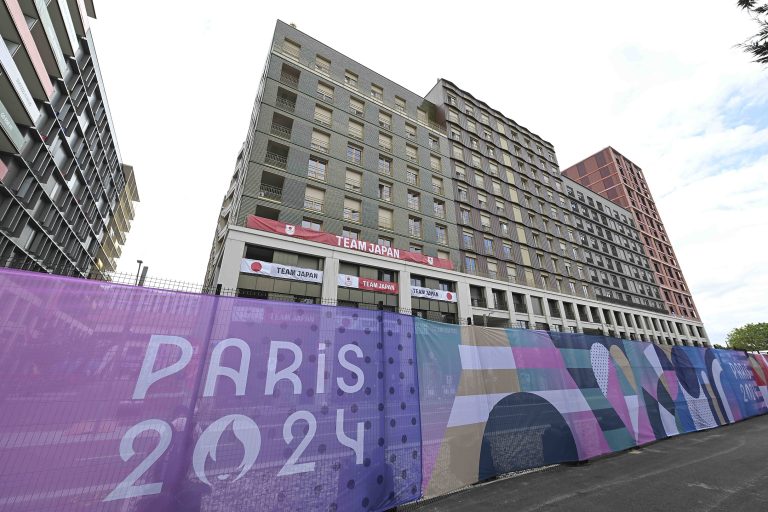 Visite du Village Olympique    Saint-Denis - photo :  Michael Baucher / Panoramic//PANORAMIC_293851_0072/Credit:Panoramic/SIPA/2407232351
2024.07.23 Paryz
Igrzyska Olimpiskie Paryz 2024
Wioska Olimpijska
Foto Panoramic/SIPA/PressFocus

!!! POLAND ONLY !!!