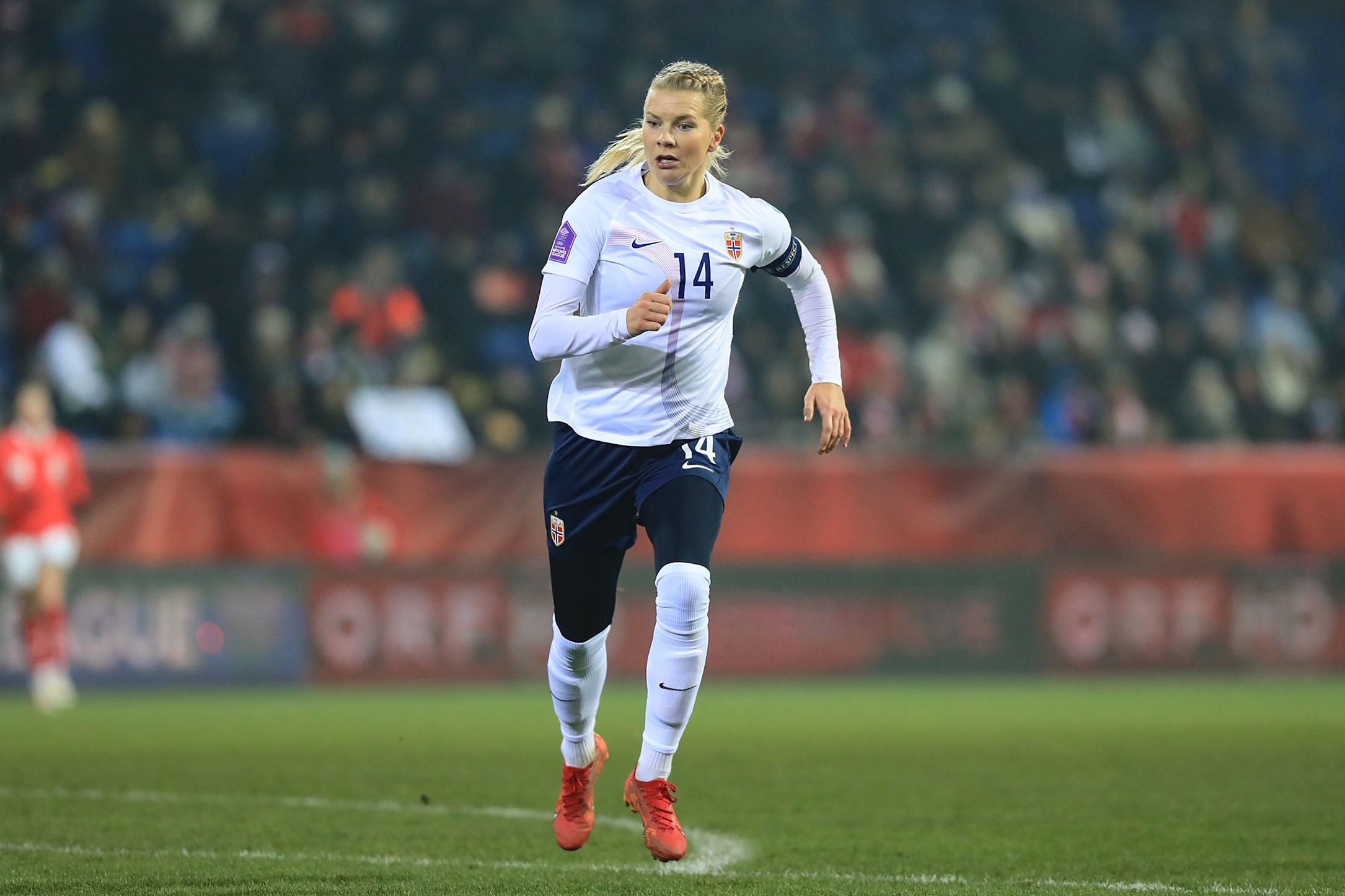 Ada Hegerberg (14 Norway) during the UEFA womens nations league match Austria v Norway at NV Arena in St Polten, Austria  (Tom Seiss / SPP) (Photo by Tom Seiss / SPP/Sipa USA)
2023.12.05 St. Poelten
pilka nozna kobiet liga narodow
Austria - Norwegia
Foto Tom Seiss/SPP/SIPA USA/PressFocus

!!! POLAND ONLY !!!