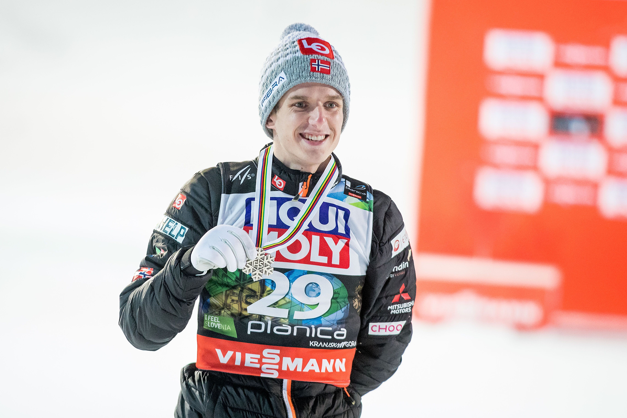 Halvor Egner Granerud (NOR) // Halvor Egner Granerud of Norway celebrates second place after the Day 3 of FIS Ski World Flying Championship Planica 2020, on December 12, 2020 in Planica, Kranjska Gora, Slovenia. Photo by Vid Ponikvar / Sportida//SPORTIDA_1135.3233/2012141647

12.12.2020 Planica
Sporty zimowe Skoki narciarskie
Mistrzostwa Swiata w Lotach Narciarskich - Planica 2020
Foto Vid Ponikvar / Sportida / Sipa / PressFocus 
POLAND ONLY!!