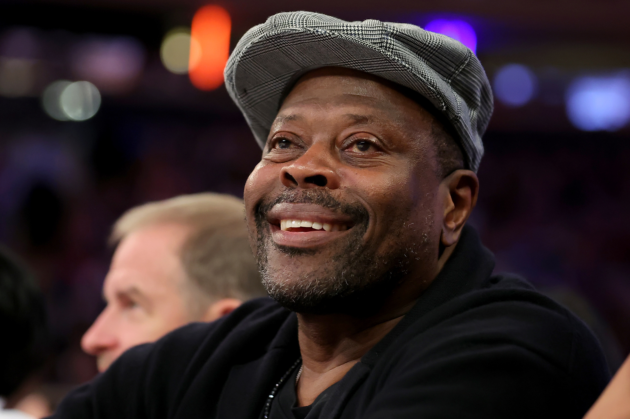 Apr 30, 2023; New York, New York, USA; New York Knicks former player Patrick Ewing watches during the second quarter of game one of the 2023 NBA Eastern Conference semifinal playoffs against the Miami Heat - Madison Square Garden. Mandatory Credit: Brad Penner-USA TODAY Sports/Sipa USA
2023.04.30 New York
Koszykowka Liga NBA
NBA: Playoffs-Miami Heat - New York Knicks
Foto Brad Penner-USA TODAY Sports/SIPA USA/PressFocus

!!! POLAND ONLY !!!