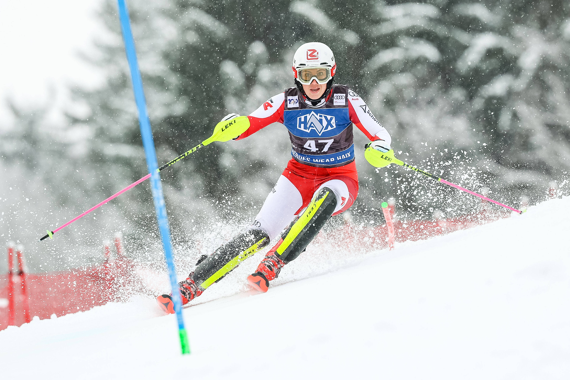 Marie- Therese Sporer (AUT) in action during the Audi FIS Alpine Ski World Cup Women&#039;s Slalom at 60th Golden Fox event, on January 7, 2024 in Kranjska Gora, Kranjska Gora, Slovenia. Photo by Vid Ponikvar / Sportida//SPORTIDA_sipa.29199/Credit:Vid Ponikvar / Sportida/SIPA/2401081143
2024.01.07 Kranjska Gora
narciarstwo alpejskie
Puchar Swiata w Kranjskiej Gorze
Foto Vid Ponikvar/Sportida/SIPA USA/PressFocus

!!! POLAND ONLY !!!