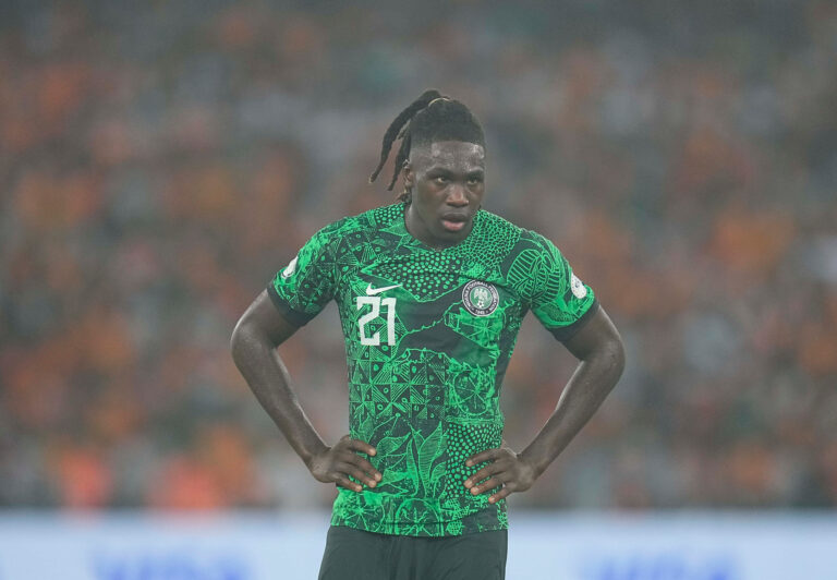 February 11 2024: Calvin Chinedu Ughelumba (Nigeria) looks on during a African Cup of Nations - Final game, Ivory Coast vs Nigeria, at Alassane Ouattara Stadium, Abidjan, Ivory Coast. Kim Price/CSM/Sipa USA (Credit Image: © Kim Price/Cal Sport Media/Sipa USA)
2024.02.11 Abidjan
pilka nozna , Puchar Narodow Afryki 2024 , final
Wybrzeze Kosci Sloniowej - Nigeria
Foto Kim Price/Cal Sport Media/SIPA USA/PressFocus

!!! POLAND ONLY !!!