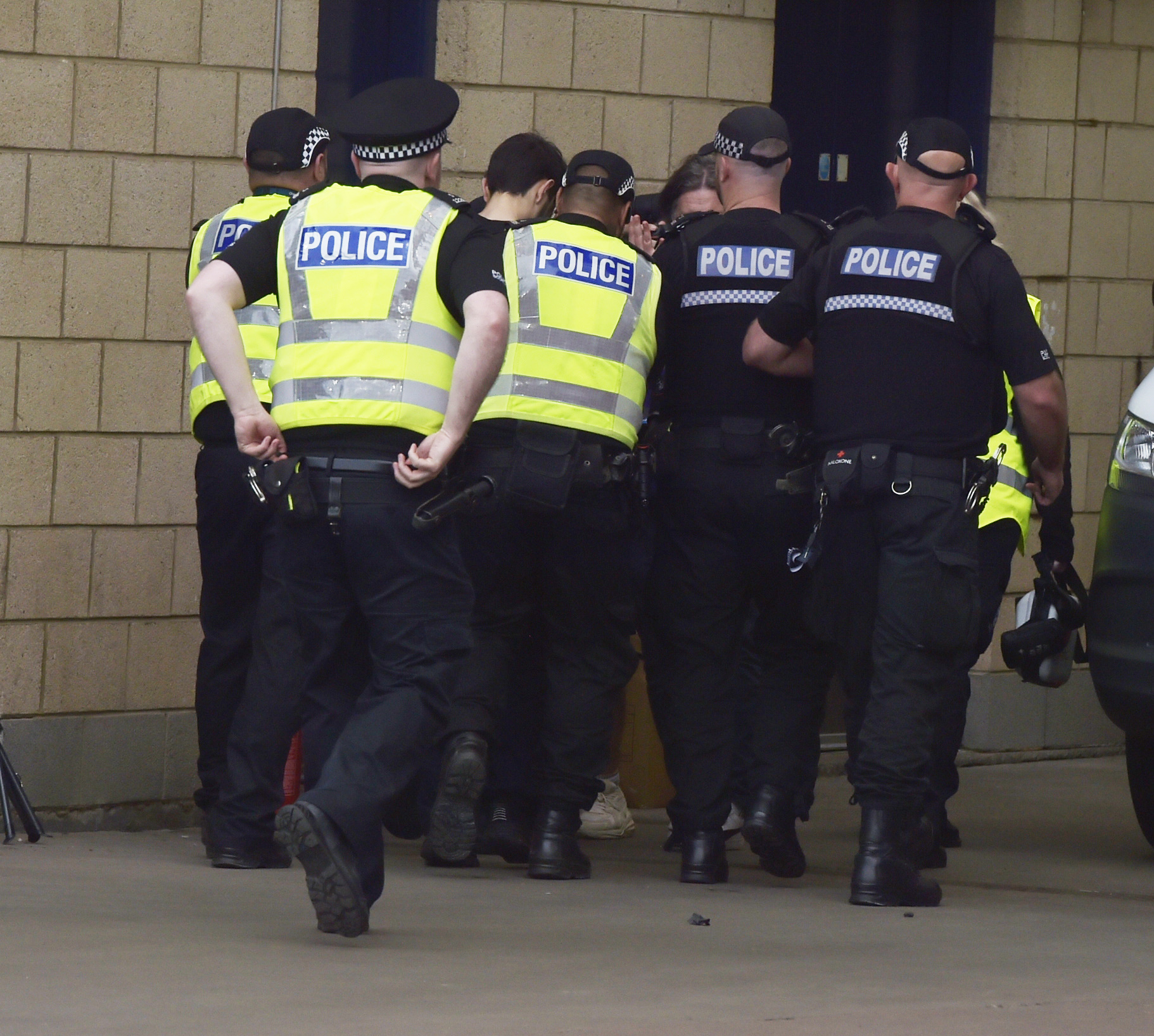 Scotland v Israel, UEFA Women&#039;s Euro 2005 at Hampden in Glasgow, Scotland on 31 May 2024

A protestor managed to chain himself to the goal post and delayed the start of the game before being led away by Police Scotland

Scotland v Israel UEFA womenÕs Euro 2025 game was played behind closed doors due to security concerns. The away fixture, due to be played in Hungary on June 4, will also be played behind closed doors

The stadium operations team were alerted to the potential for planned disruptions to the match and decided to play the match without supporters in attendance.


(Photo by Ger Harley/Sportpix/Sipa USA)



2024.05.31 Glasgow
pilka nozna kobiet , eliminacje , kwalifikacje do mistrzostw Europy
Szkocja - Izrael
Foto Ger Harley/SportPix/SIPA USA/PressFocus

!!! POLAND ONLY !!!