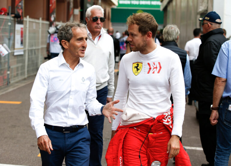 Alain Prost z lewej