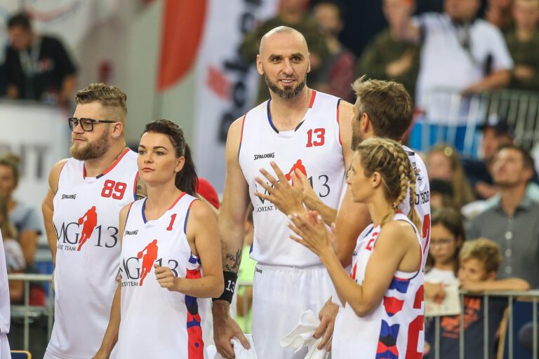 13.07.2019 Lodz
Koszykowka
Fundacja Marcina Gortata MG13
Wielki Mecz Gortat Team - Wojsko Polskie
n\z Pawel Fajdek, Agnieszka Radwanska, Marcin Gortat, Joanna Koroniewska
Foto Adam Starszynski / PressFocus