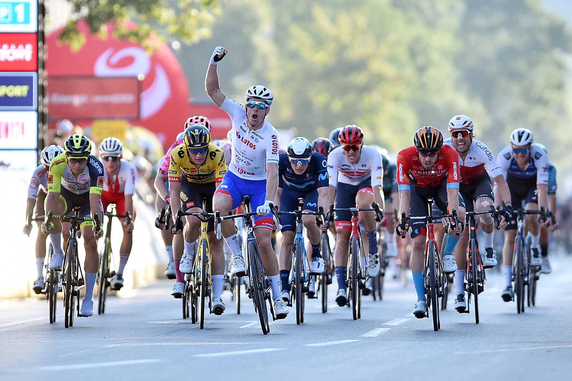 2022.08.05 Krakow
Kolarstwo szosowe, 79. Tour de Pologne UCI World Tour 2022
79. Tour de Pologne - etap 7 - Skawina - Krakow
N/z Z reka w gorze Arnaud Demare - zwyciezca 7. etapu TdP, finisz, meta
Foto Krzysztof Porebski / PressFocus

2022.08.05 Krakow
Road cycling, 79th Tour de Pologne UCI World Tour
7th stage - Skawina - Krakow
Z reka w gorze Arnaud Demare - zwyciezca 7. etapu TdP, finisz, meta
Credit: Krzysztof Porebski / PressFocus