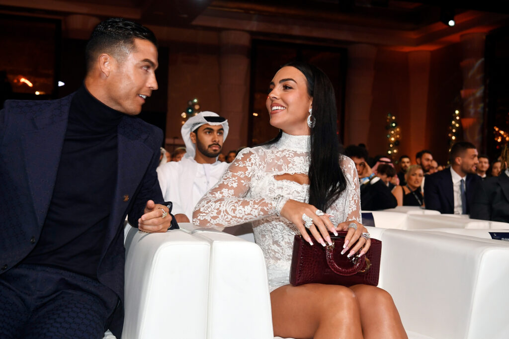 Foto Fabio Ferrari/LaPresse - 19 Gennaio 2024 - Dubai, Emirati Arabi Uniti - Sport - Calcio -Globe Soccer Awards 2024 - 14esima edizione. 
Nella foto: Georgina Rodriguez, Cristiano Ronaldo
January 19, 2024 Dubai, United Arab Emirates - sport - Soccer - Globe Soccer Awards 2024 - 14th edition. 
In the pic: Georgina Rodriguez, Cristiano Ronaldo (Photo by Fabio Ferrari/LaPresse/Sipa USA)
2024.01.19 Dubaj
Pilka nozna konkurs plebiscyt
Dubai Globe Soccer Awards 2024
Foto Fabio Ferrari/LaPresse/PressFocus

!!! POLAND ONLY !!!