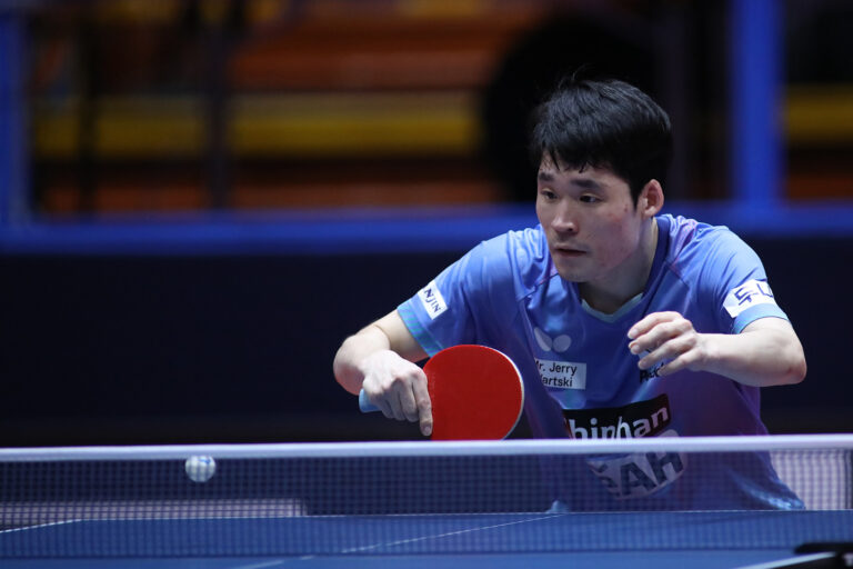 Jang Woojin of South Korea competes aginst An Jaehyun of South Korea during the Men singles Quarterfinal match of World Table Tennis Contender Zagreb 2024 at Dom Sportova in Zagreb, Croatia on June 8, 2024. Photo: Luka Batelic/PIXSELL/Sipa USA
2024.06.08 Zagrzeb
tenis stolowy
WTT Contender Zagreb 2024
Foto Luka Batelic/PIXSELL/SIPA USA/PressFocus

!!! POLAND ONLY !!!