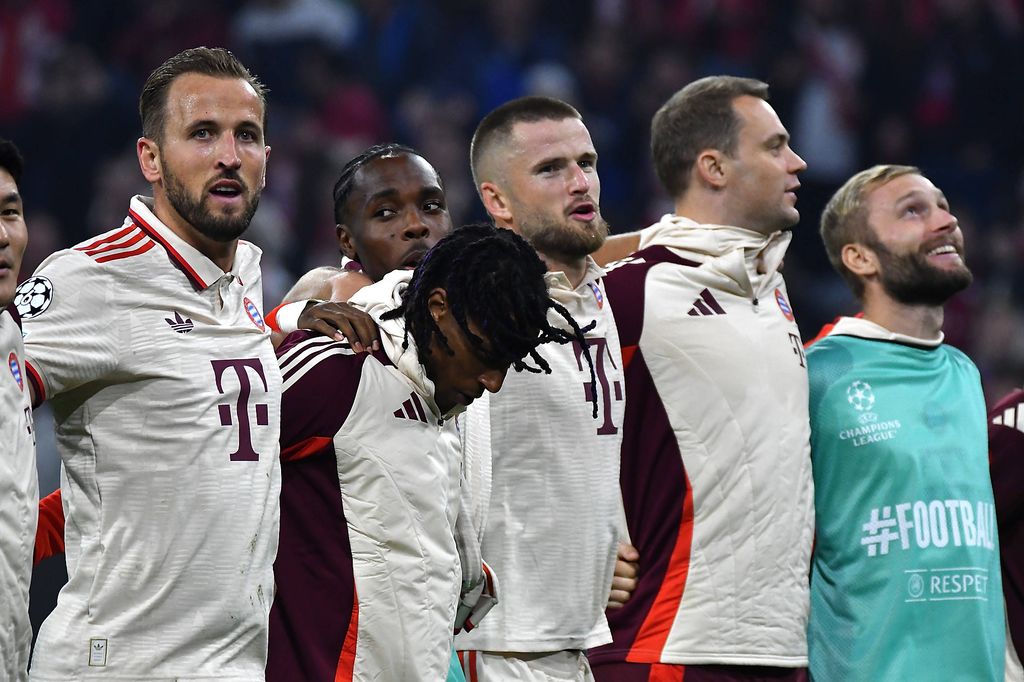 17.09.2024, Alllianz Arena, Munich, Championsleague, FC Bayern Munich vs Dinamo Zagreb
 , im Bild
Harry Kane (Munich), Torwart Manuel Neuer (Munich)//BRATICHASAN_SIPA.33317/Credit:Hasan Bratic/SIPA/2409191830

18.09.2024 MUNICH
pilka nozna liga mistrzow
Bayern Monachium - Dinamo Zagrzeb
Foto Hasan Bratic/SIPA / Sipa / PressFocus 
POLAND ONLY!!