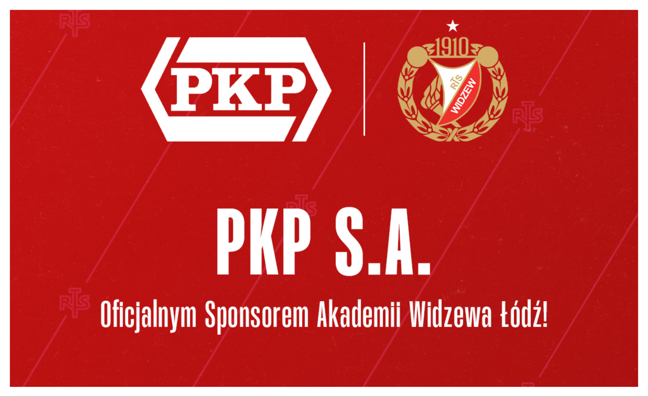 PKP S.A. oficjalnym sponsorem akademii Widzewa Łódź