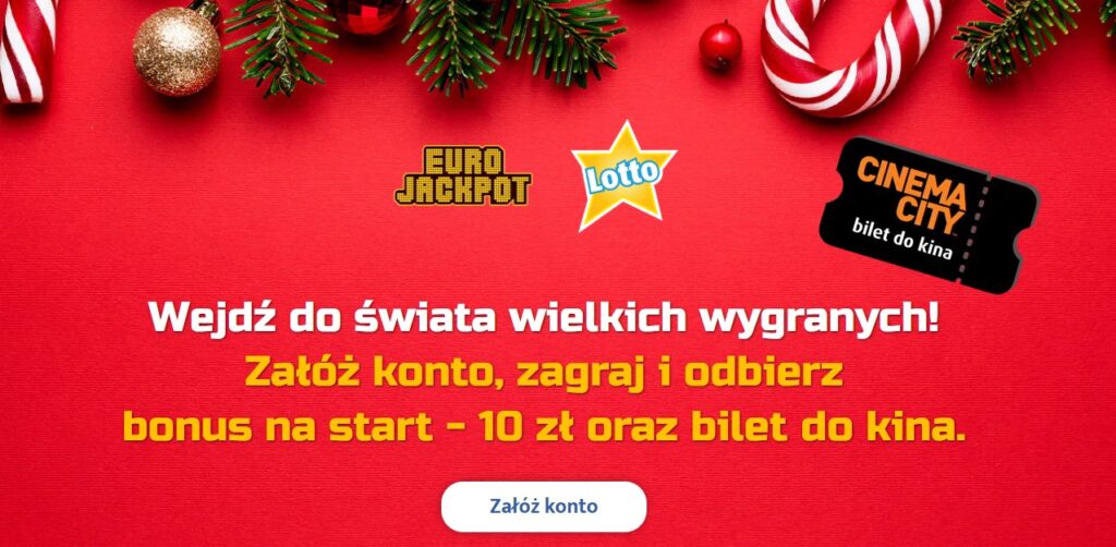 Świąteczne bonusy od LOTTO za założenie konta. Sprawdź, co można zyskać