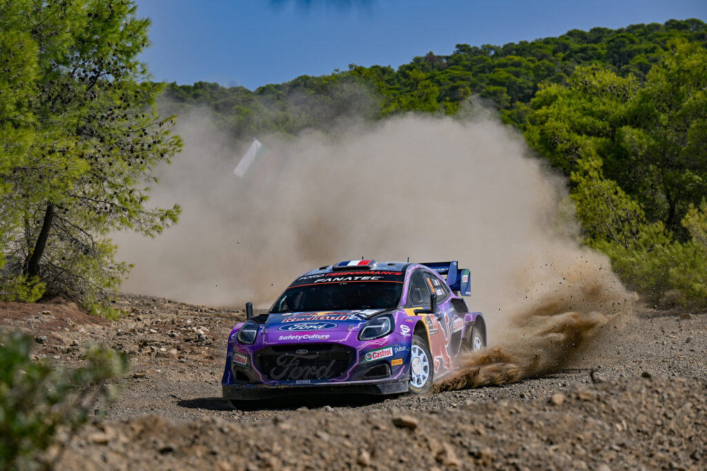 Sebastien Loeb (FRA) and Isabelle Galmiche (FRA), M-SPORT FORD WORLD RALLY TE 
 (Photo by Luca Barsali/LiveMedia/LiveMedia/Sipa USA)
2022.09.09 Greece
Sporty motoryzacyjne Rajdy samochodowe WRC
Rajd Grecji
Foto LiveMedia/SIPA USA/PressFocus

!!! POLAND ONLY !!!