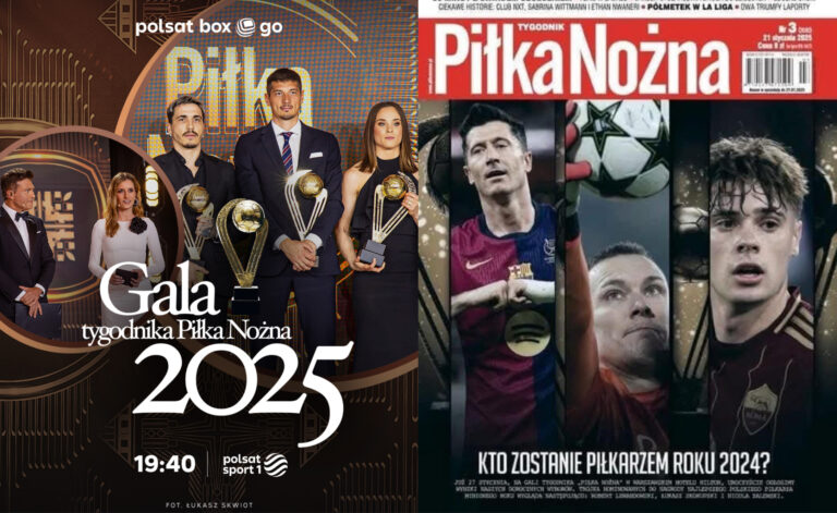 Gala Tygodnika „Piłka Nożna” w poniedziałek w Polsacie Sport 1 i na Polsat Box Go