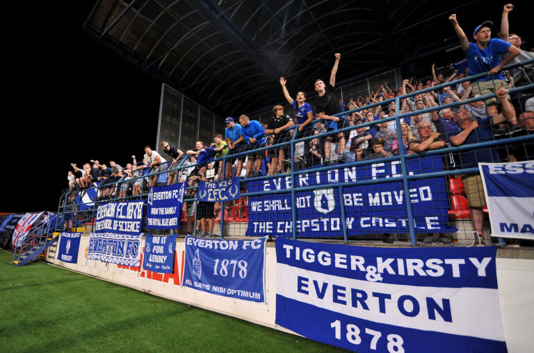 2017.08.03 Ruzomberok Stadion pod Cebratom
Pilka nozna UEFA Liga Europy trzecia runda kwalifikacyjna Sezon 2017/2018
MFK Ruzomberok - Everton F.C
N/z Kibice Fans Everton
Foto Rafal Rusek / PressFocus

2017.08.03 Ruzomberok Stadion pod Cebratom
Football UEFA Europa League Third qualifying round, Season 2017/2018
MFK Ruzomberok - Everton F.C
Kibice Fans Everton
Credit: Rafal Rusek / PressFocus